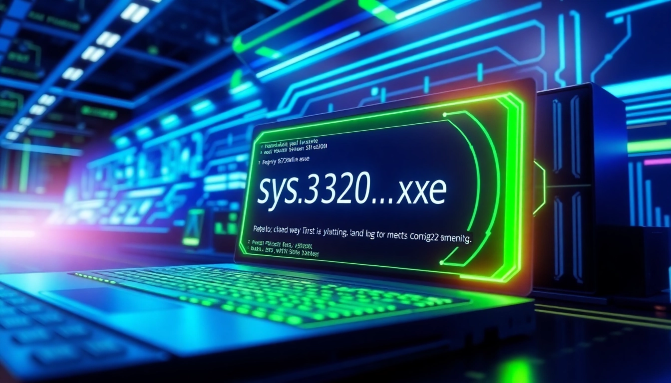 Visual depicting https://sys32win.com/ malware scanning process with focus on sys32win.exe and cybersecurity monitoring, highlighting malware detection in a modern digital environment.