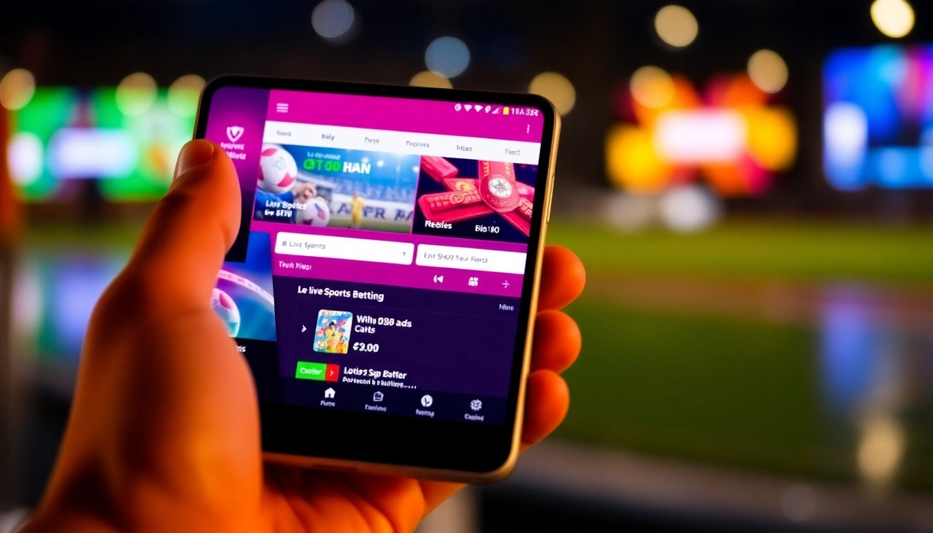 User-friendly Lotus365 App on mobile showcasing live sports betting with real-time odds and sleek design for an immersive betting experience in India.