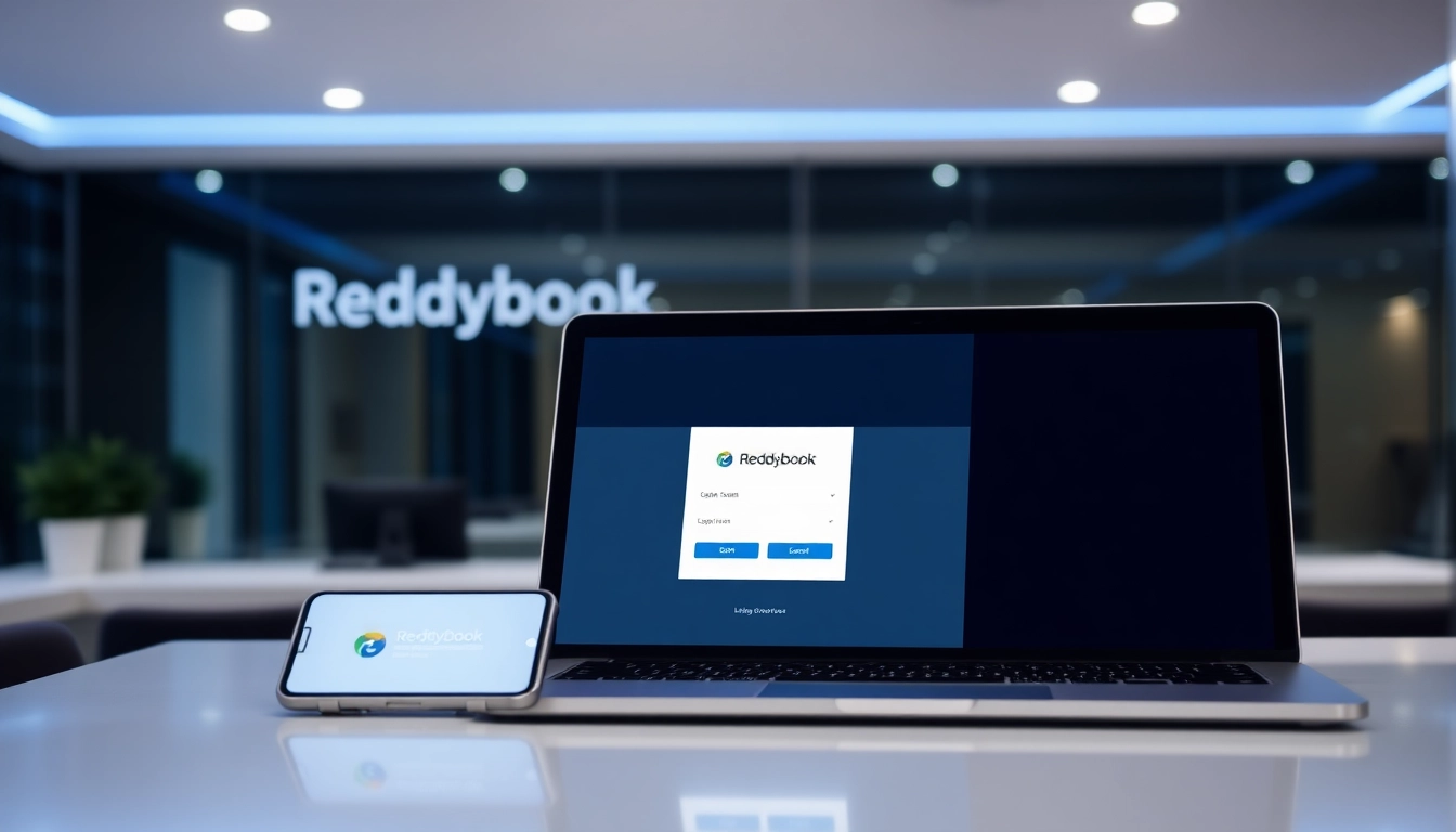 Secure Reddybook Login page displayed on device screens, guiding users to access sports and casino betting quickly and safely.