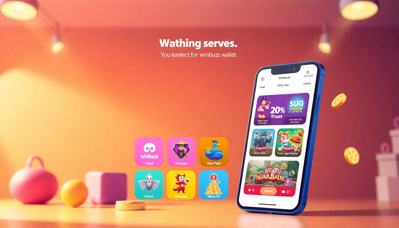 Promotional graphic of Winbuzz App highlighting user-friendly interface and online gaming